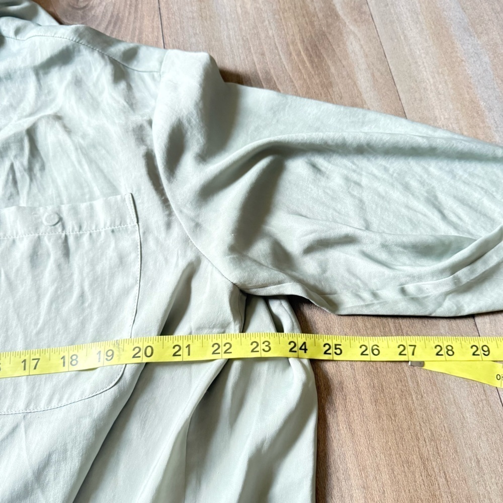 All saints women’s Bernie oversized button down shirt Sage green size 6 - Picture 6 of 7